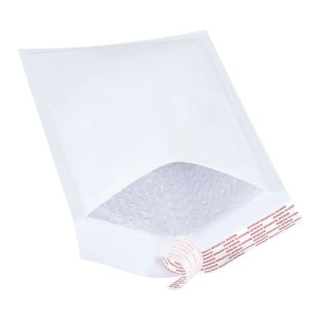 The Packaging Wholesalers Self Seal Bubble Mailers, No 1, 7-1/4"W x 12"L, White, 100/Pack ENVB854WSS
